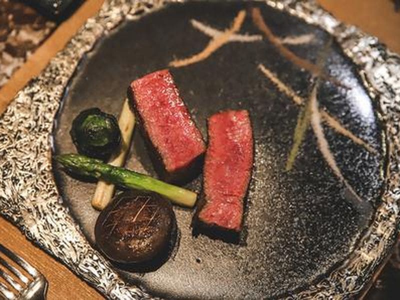 Wagyu dish at Wakuda