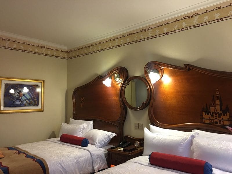 Pop Century resort room with retro Disney theming