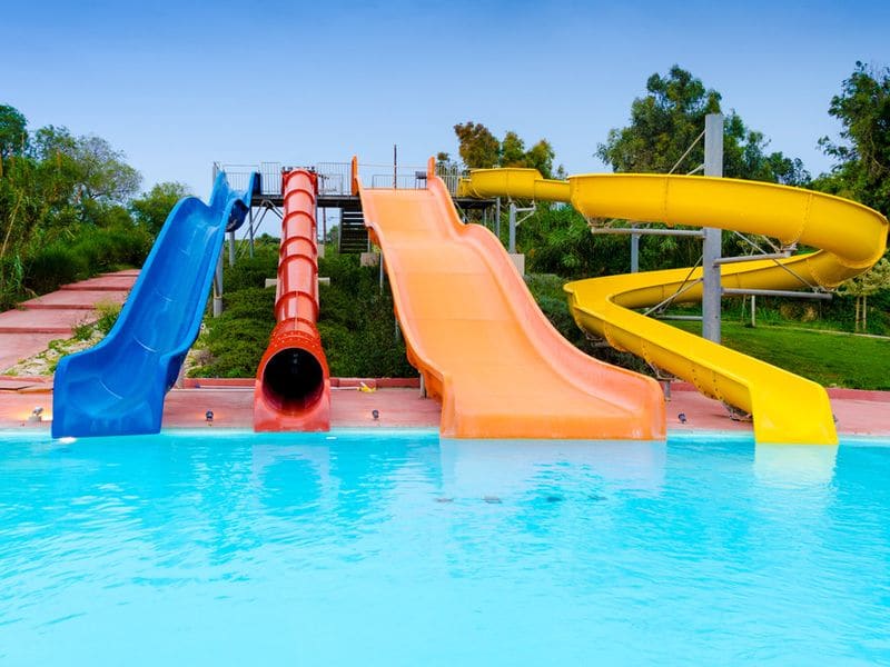 Kids splash pool at the Great Wolf Lodge Southern California water park